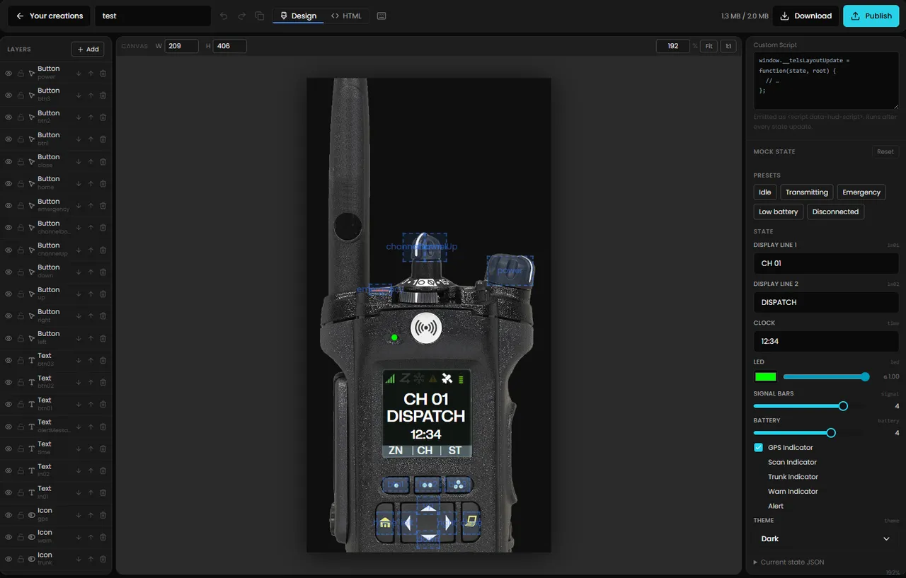 UI Studio — Layout Editor