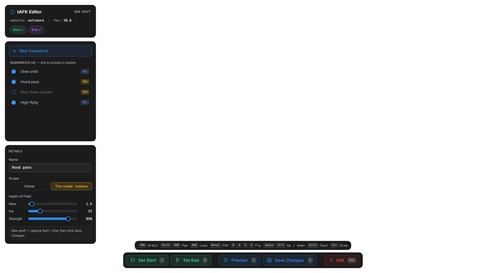 Scope set to This model only on an unsaved draft