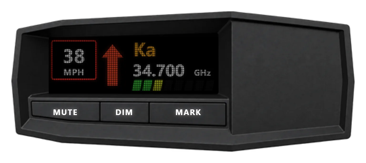 The same alert with Dim Display on