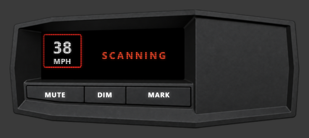 RDX-8000 idle, reading SCANNING