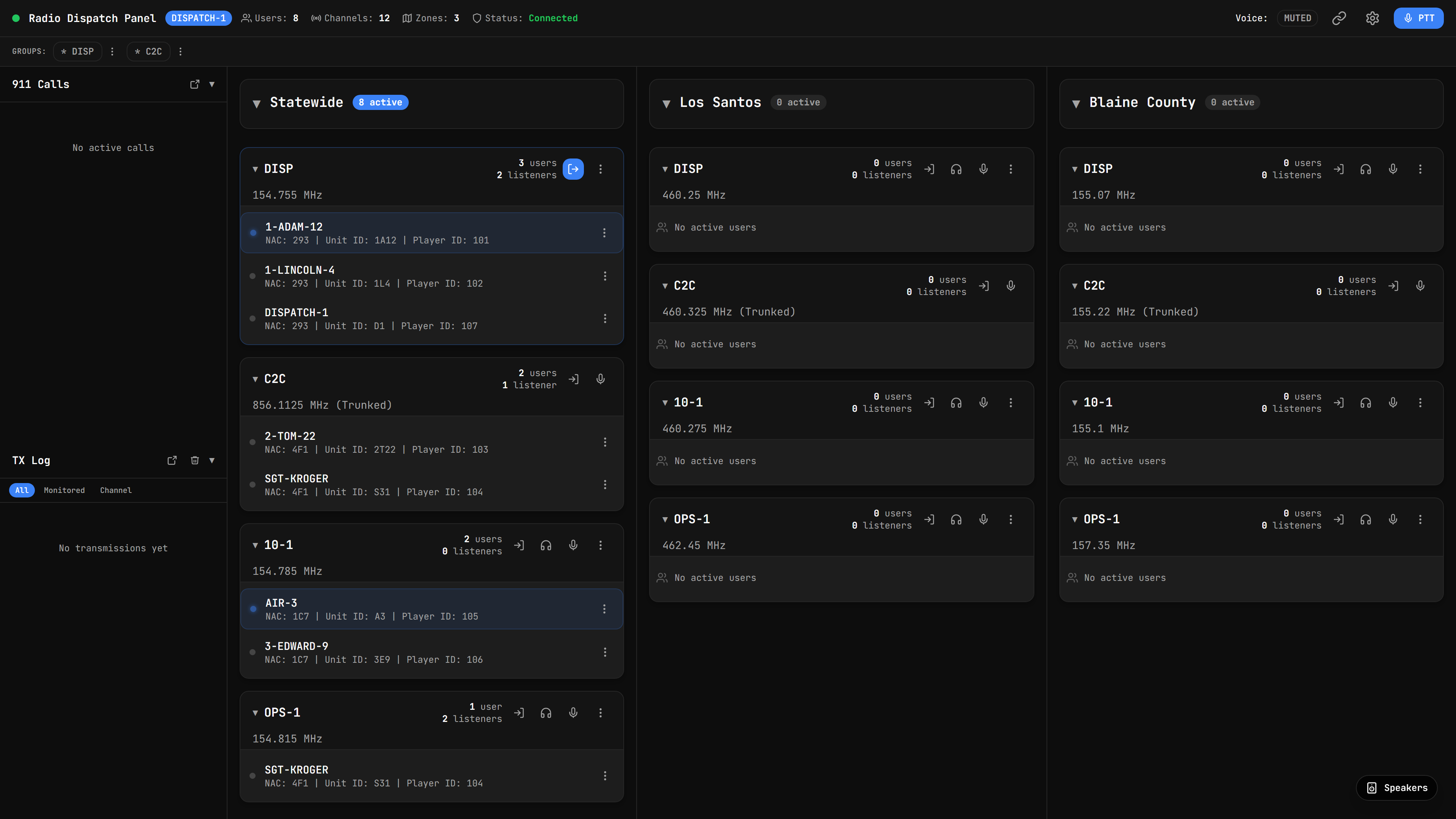 The Dark theme