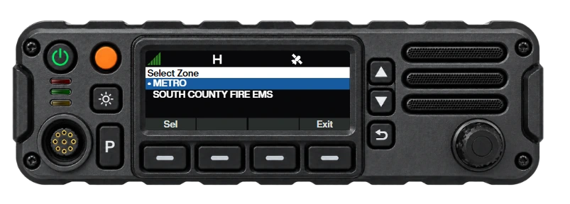 HLX-120 dash head on the Select Zone screen