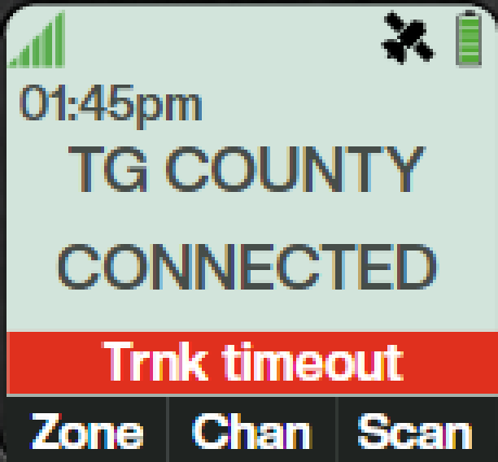 A Trnk timeout critical alert