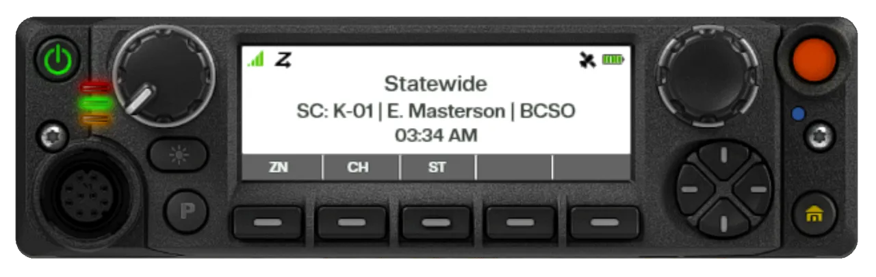 Scan-received transmission display