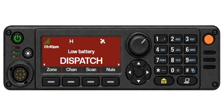 A ZTR-540S head warning on low battery